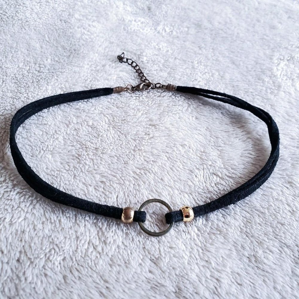 witchy velvet double string choker necklace🧙
